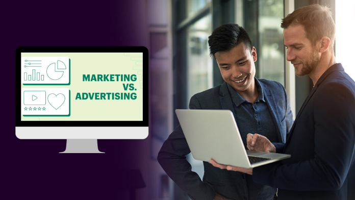 What is Differences between Marketing and Advertising?